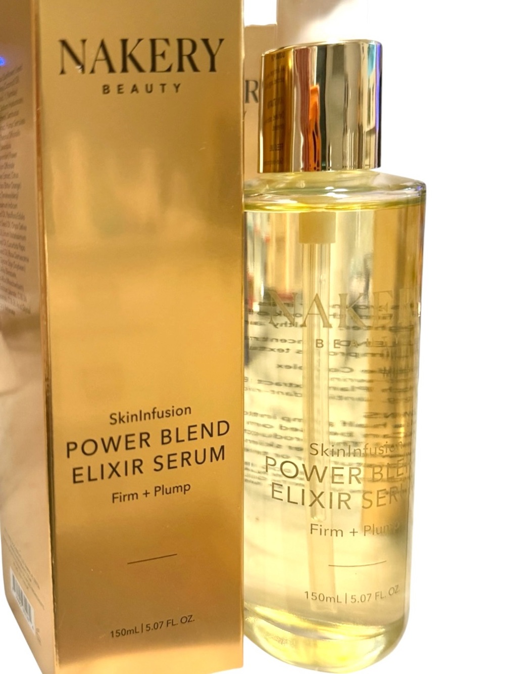 Nakery Beauty SkinInfusion Power Blend Elixir Serum Firm + Plump 5.07 oz NIB